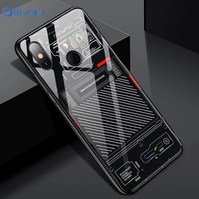 Ollivan Glass phone Case For XiaoMi RedMi Note 5 Case